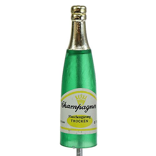 Article Bouchon bouteilles de champagne marron, vert, jaune 7,5cm L28,5cm 10 pièces