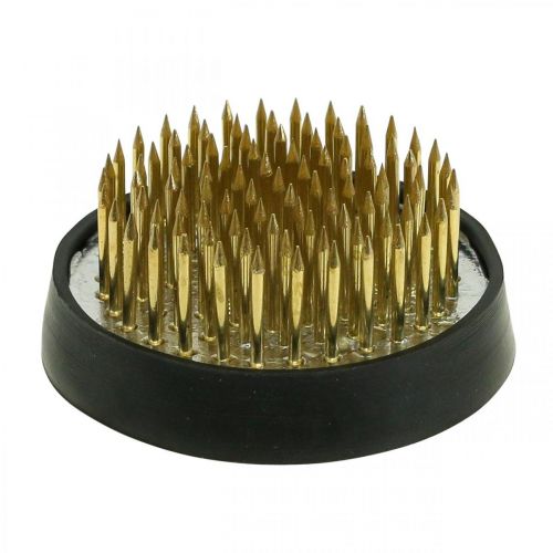 Floristik24 Pique-fleurs Kenzan pour ikebana Laiton Rond Ø 40mm