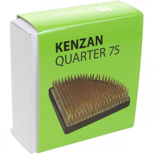 Article Kenzan Quart de cercle Pique-fleurs Laiton argenté 80×80mm