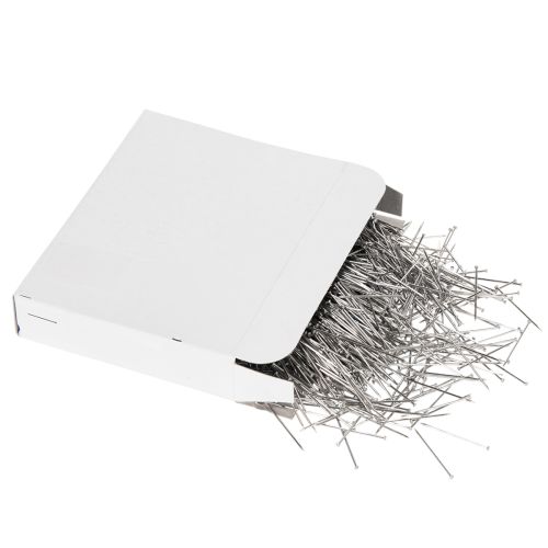 Article Épingles en fer argenté, nickelées, 105/30 mm, 500 g