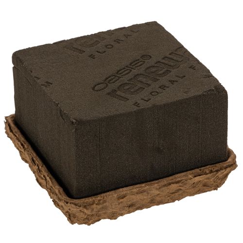 Mousse florale 1/2 brique OASIS® Renewal® Mousse florale Biolit® 12 cm 2S