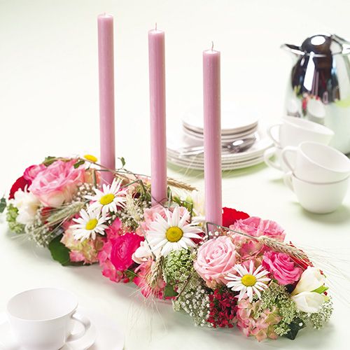 Article Super décoration florale en mousse avec bandes adhésives 2 pièces