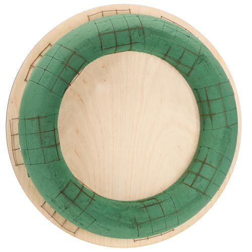 Couronne en mousse florale planche en bois mousse florale humide 38 cm 2 pièces