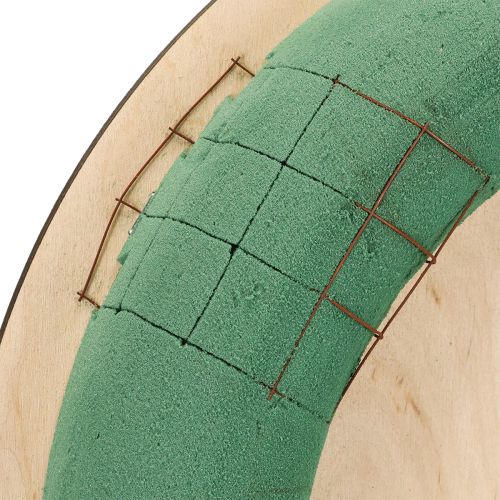 Article Couronne en mousse florale planche en bois mousse florale humide 38 cm 2 pièces