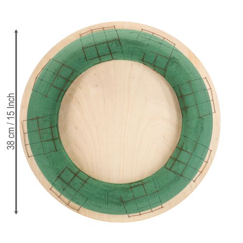 Article Couronne en mousse florale planche en bois mousse florale humide 38 cm 2 pièces