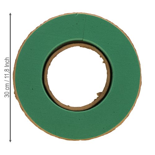 Article Couronne en mousse florale humide sur carton Ø30cm 2 pcs