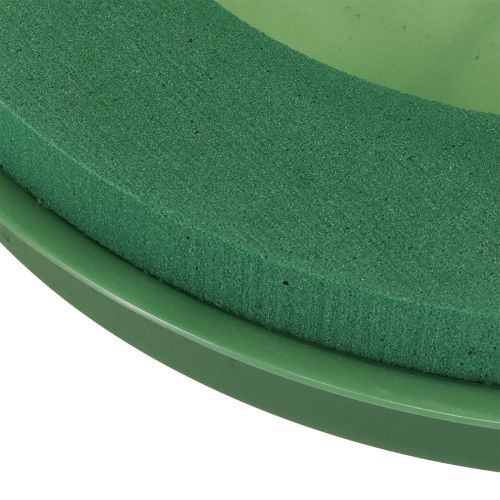 Article Couronne en mousse florale avec bol en mousse florale humide Ø29cm 2 pcs
