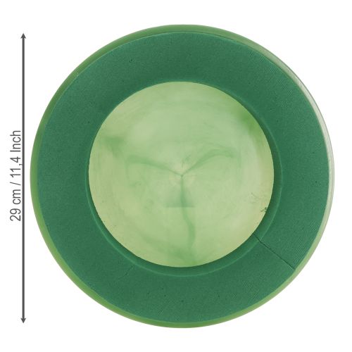 Article Couronne en mousse florale avec bol en mousse florale humide Ø29cm 2 pcs
