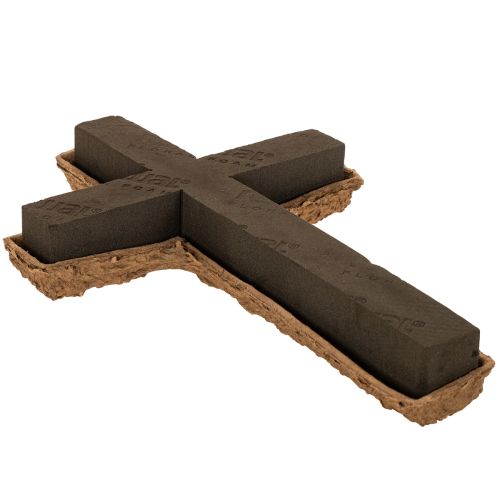 Croix en mousse florale OASIS® Renewal® Biolit® Memorial Floristry 42 cm (2 pièces) acheter | Floristik24.be