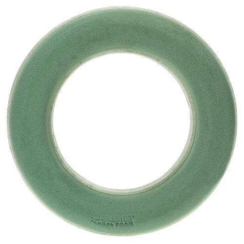 Article Anneau en mousse florale vert Ø25cm composition de couronne 4 pièces