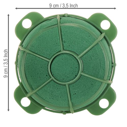 Article Support rond en mousse florale pour décoration de fleurs Ø9cm H5cm 4 pcs