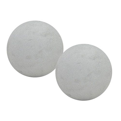 Article Boule en mousse florale boule enfichable gris Ø12cm 6 pcs