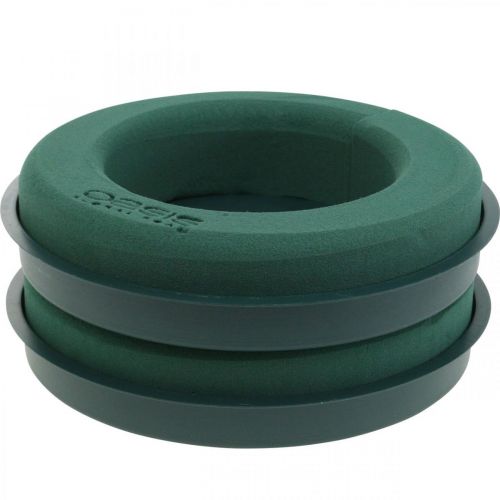 Article Anneau floral en mousse avec base pour arrangement vert Ø24cm 2 pcs