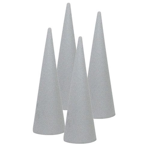 Article Cônes SEC en mousse florale 32cm 4 pcs