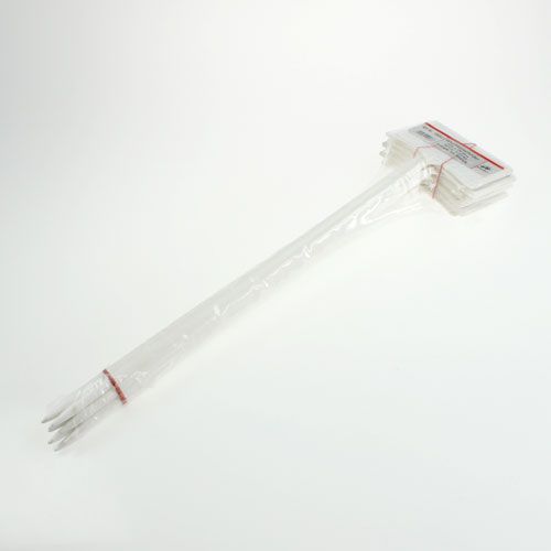 Floristik24 Etiquettes échangeables pour plantes Blanc Incliné 53cm 10pcs