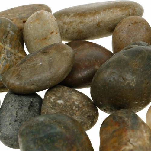 Floristik24 Galets de rivière Naturel clair et foncé 3-6cm 1kg