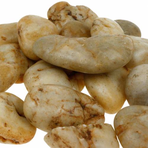 Article Galets de rivière crème naturelle 3-5cm 1kg