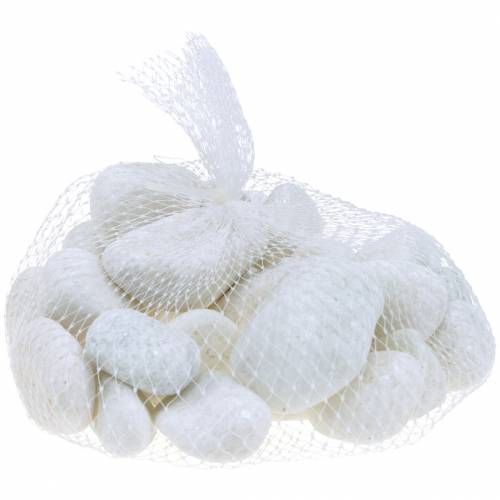 Floristik24 Galets de rivière Blanc Naturel 3-5cm 1kg