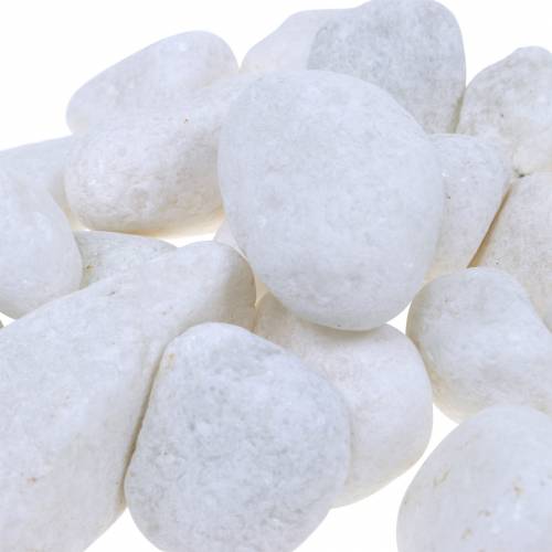 Article Galets de rivière Blanc Naturel 3-5cm 1kg