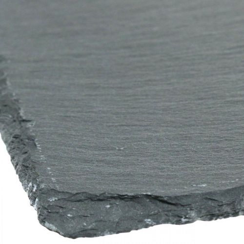 Floristik24 Ardoise naturelle, plateau en pierre, ardoise anthracite 45×30cm