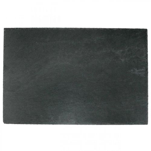 Floristik24 Ardoise naturelle, plateau en pierre, ardoise anthracite 45×30cm