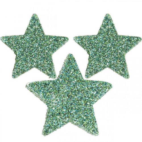 Floristik24 Décoration à disperser étoiles de Noël étoiles dispersées vert Ø4/5cm 40 pcs