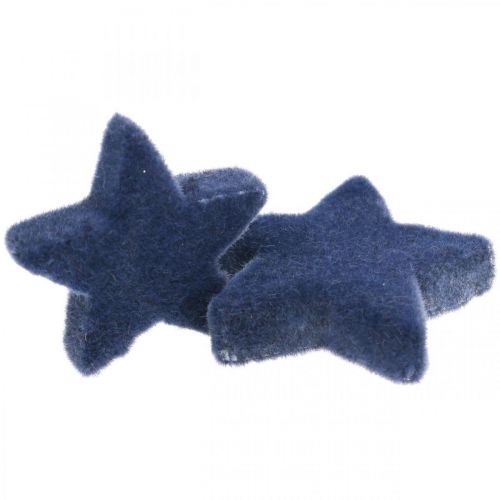 Article Saupoudres de Noël, étoiles, bleu Ø4/5cm 40p