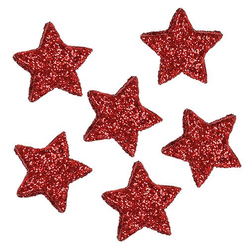 Paillettes étoiles 1,5cm pour saupoudrer de rouge 144pcs