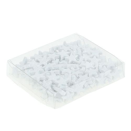 Article Star Glitter 1,5cm à saupoudrer blanc 144pcs
