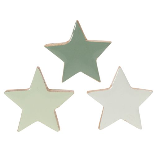 Ensemble de 9 étoiles décoratives en bois pour table et rebord de fenêtre, 5 cm. | Floristik24.be