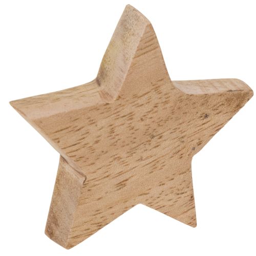 Ensemble de 9 étoiles décoratives en bois pour table et rebord de fenêtre, 5 cm. | Floristik24.be