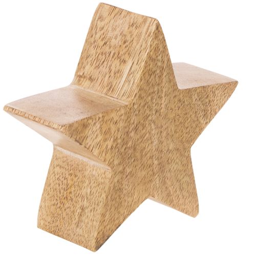 Figurine décorative en forme d'étoile, décoration de table, 10 cm, lot de 3 | Floristik24.be