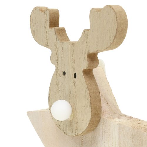 Floristik24 Renne de Noël en bois déco 14cm x 17cm