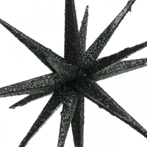 Floristik24 Décoration de Noël étoiles à suspendre noir Ø15cm 4pcs