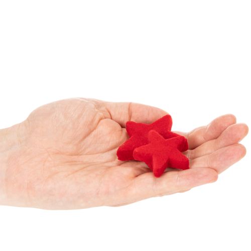 Petite étoile décorative, décoration floquée à disperser, 5 cm, lot de 40. | Floristik24.be
