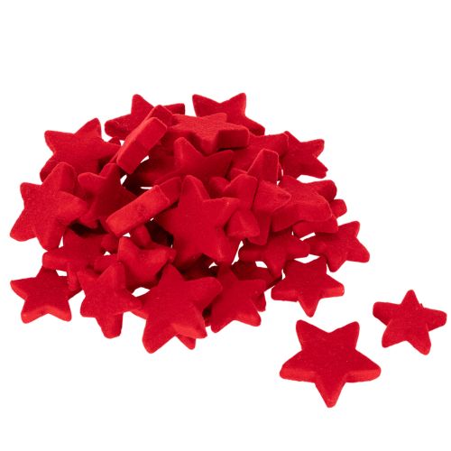 Petite étoile décorative, décoration floquée à disperser, 5 cm, lot de 40. | Floristik24.be
