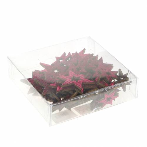 Article Décoration à disperser étoile violet 3-5cm 48 pcs