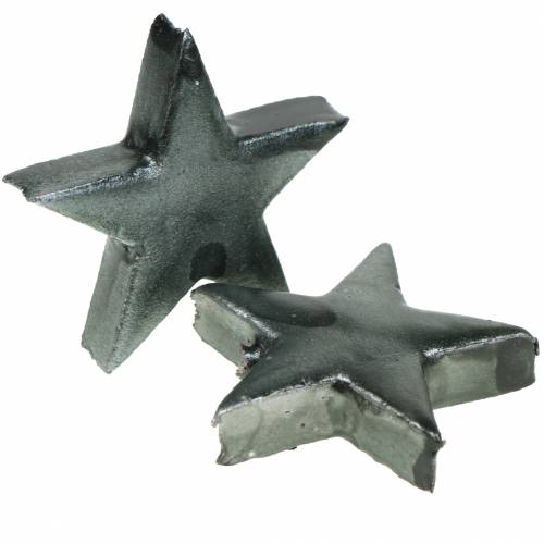 Floristik24 Déco étoile gris 4cm 12pcs