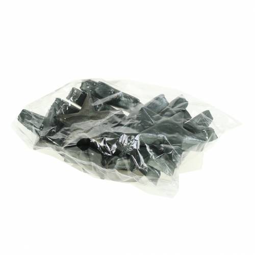 Floristik24 Déco étoile gris 4cm 12pcs