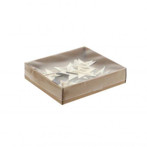 Floristik24 Etoile Joyeux Noël Nature 5cm 30pcs