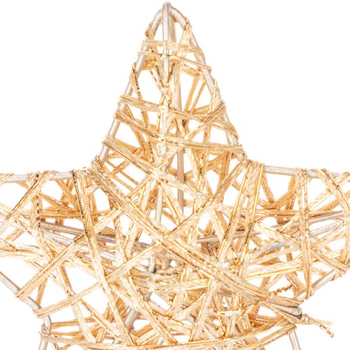 Ensemble d'étoiles décoratives en fil de fer, deux tailles, 10 cm, 12 pièces | Floristik24.be
