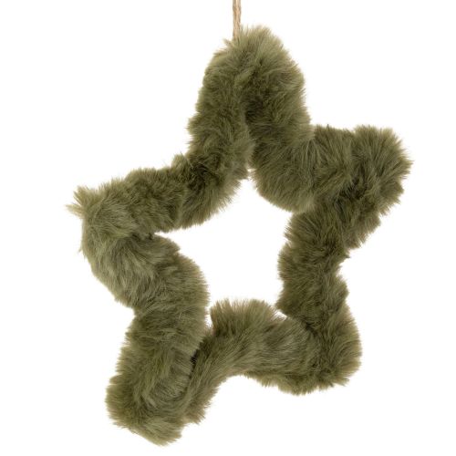 Pendentifs étoiles en fausse fourrure, peluche, pour fenêtres et portes, 21 cm, lot de 4 acheter | Floristik24.be