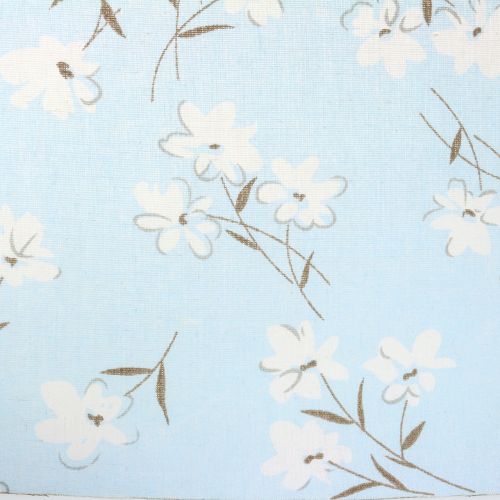 Article Tissu décoratif avec fleurs bleues 30 cm x 3 m