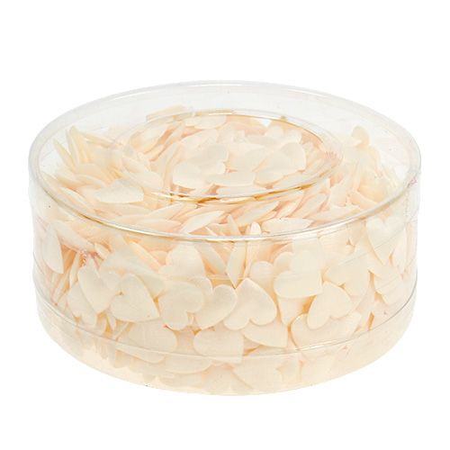 Floristik24 Mélange de cœurs en crème 800P