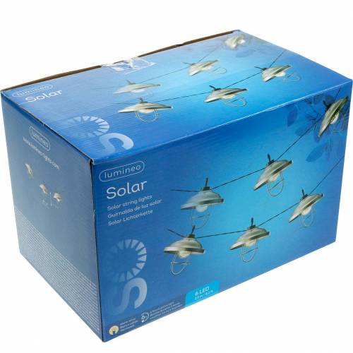 Article Guirlande lumineuse solaire à LED, éclairage de brin à l'extérieur