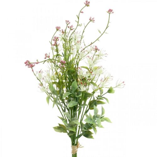 Floristik24 Bouquet de printemps artificiel rose, blanc, vert bouquet de fleurs artificielles H43cm