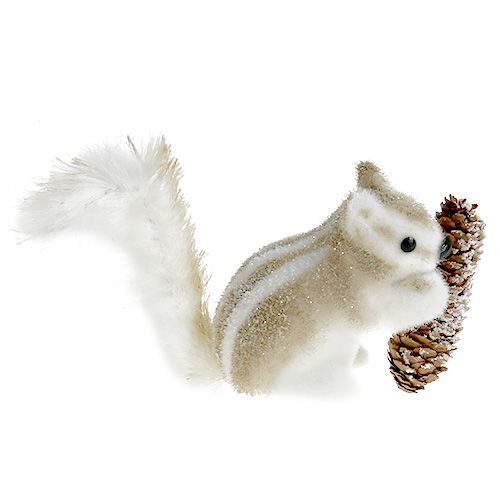 Floristik24 Chipmunk marron avec des cônes 21x14cm