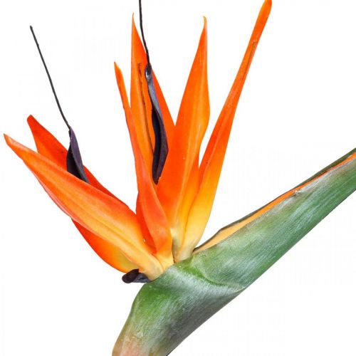 Article Strelizie reginae fleur artificielle orange oiseau de paradis L85cm