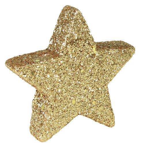 Article Étoiles dispersées mica doré clair 4-5cm 40pcs
