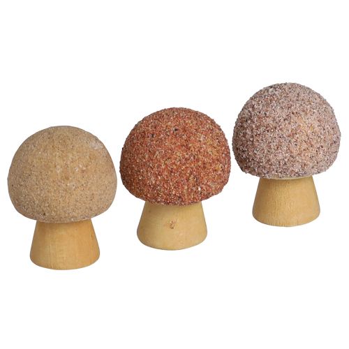 Floristik24 Décoration à disperser champignons en bois décoration mini champignons marron Ø2cm 24 pcs